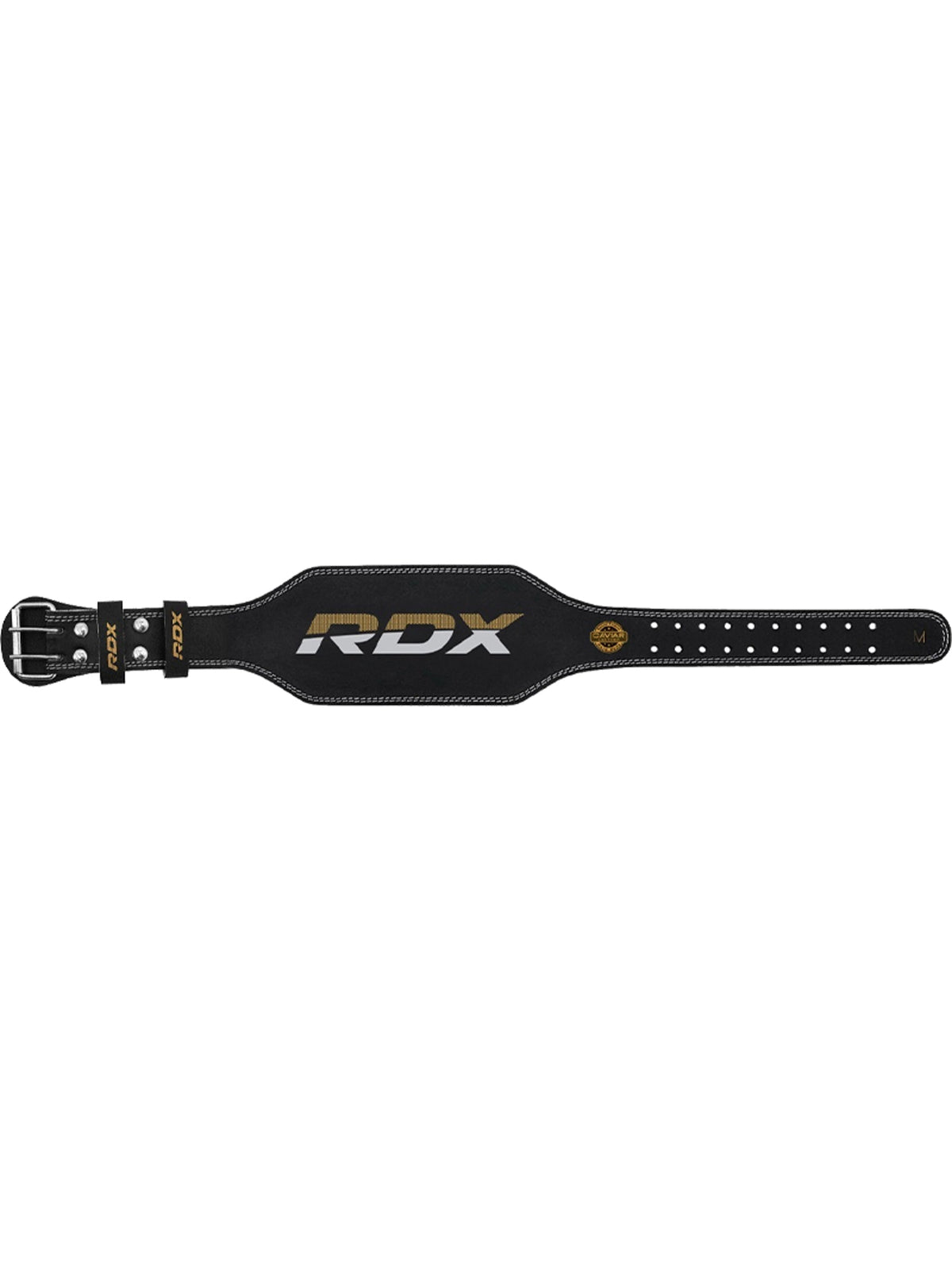 RDX 4 Inch Leather Weightlifting Gym Belt - Black