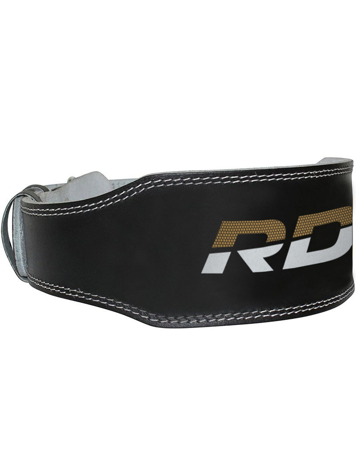 RDX 4 Inch Leather Weightlifting Gym Belt - Black