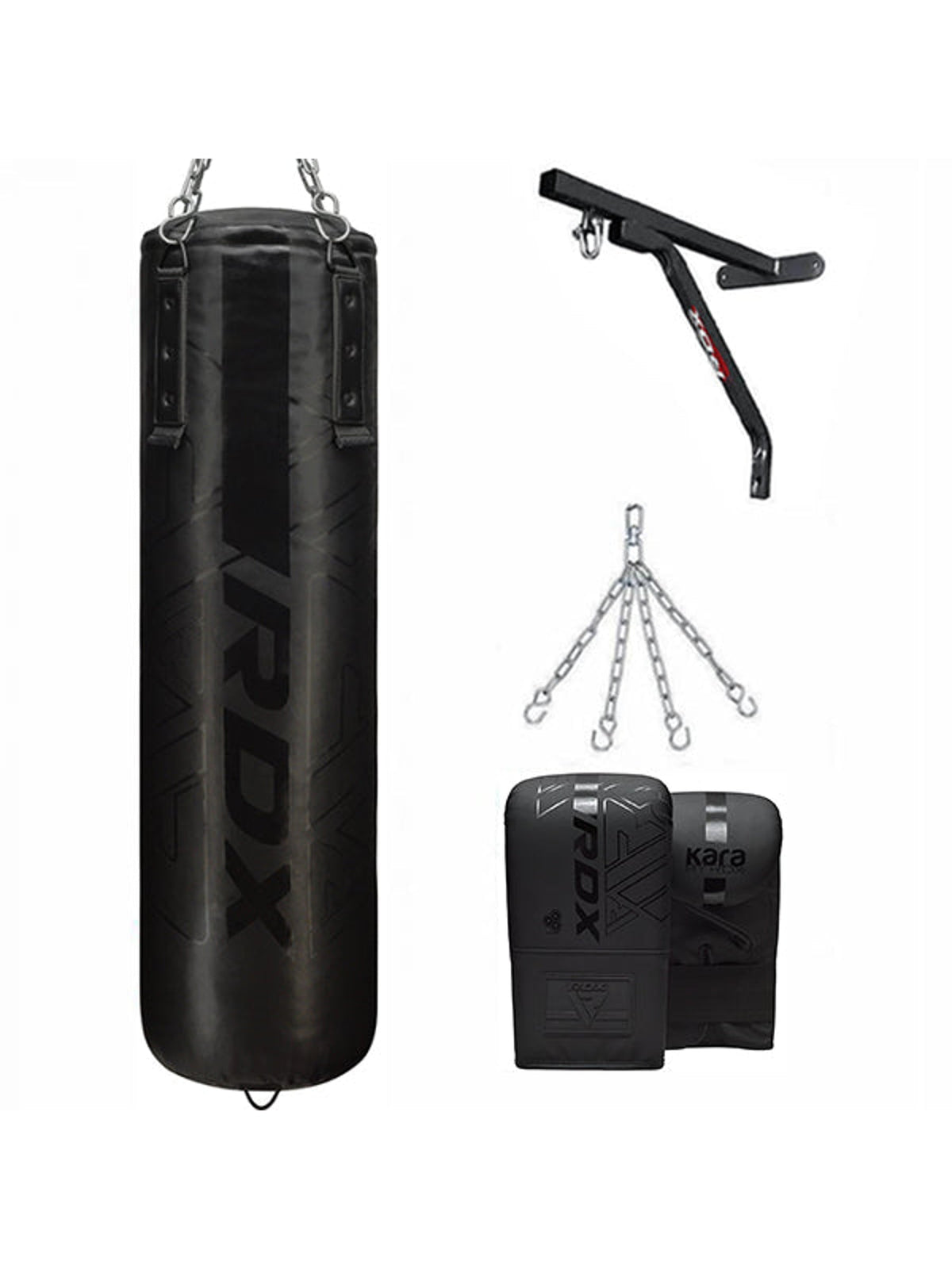 RDX F6 kara 4pc Punch Bag, black, main image