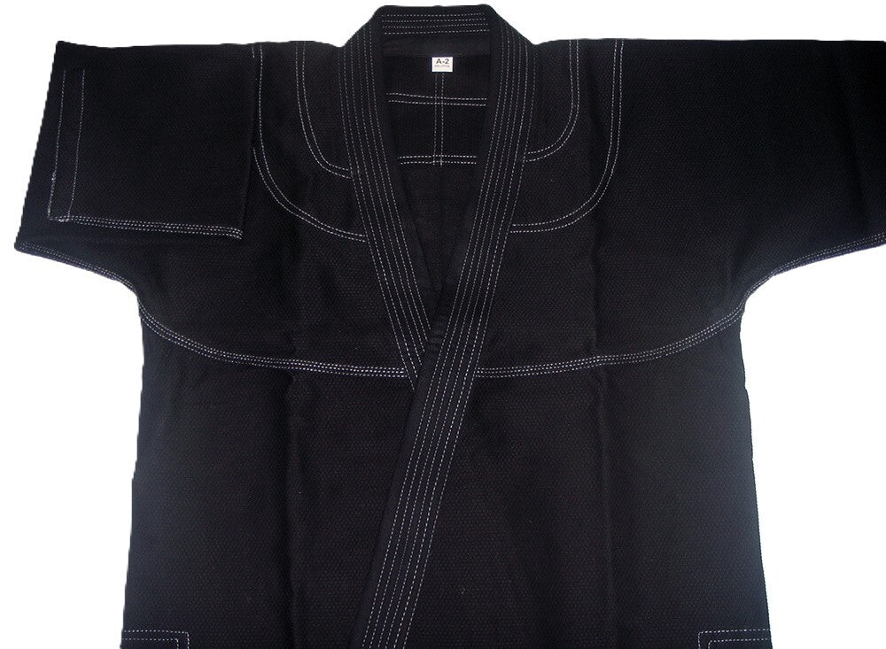 Gi de Jiu Jitsu Brasileño Premium Negro/Gris 