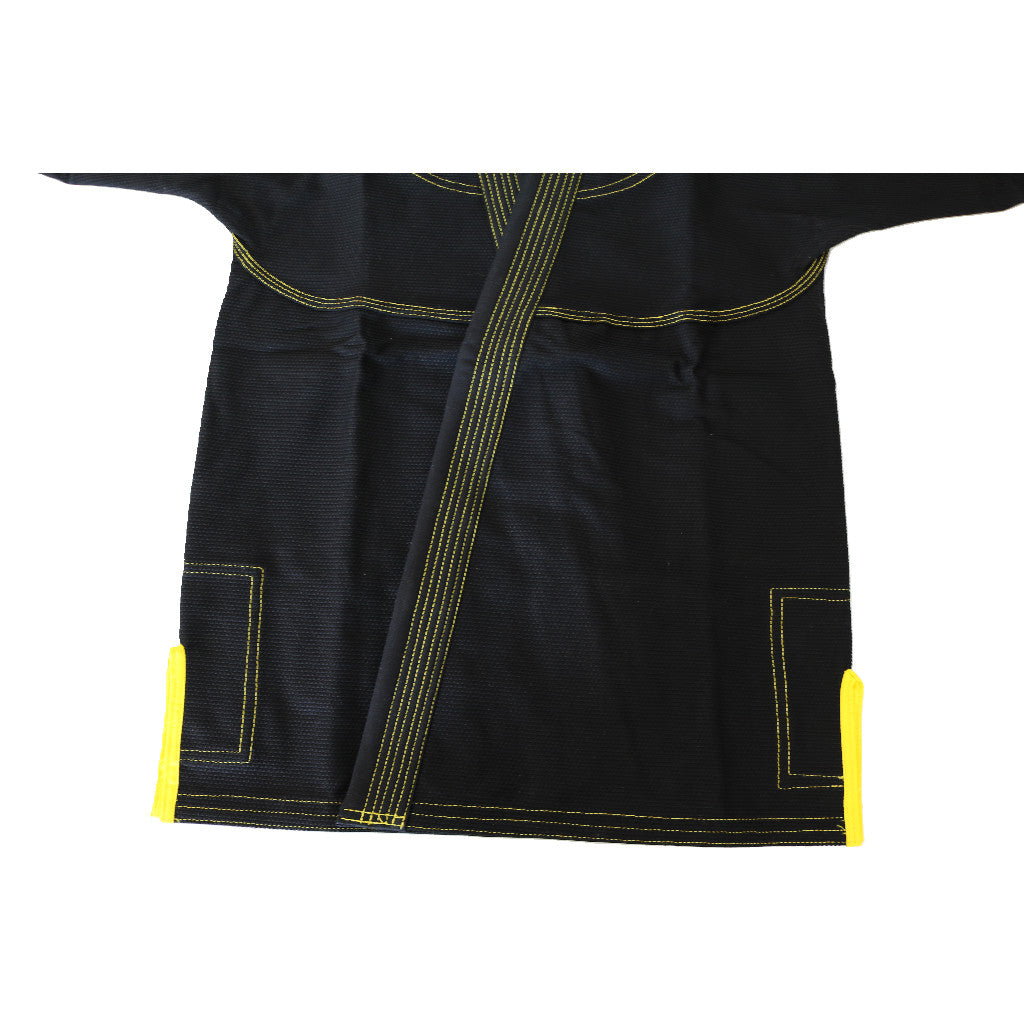Gi de Jiu Jitsu brasileño premium negro/amarillo 