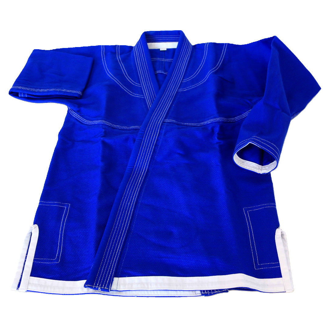 Gi de Jiu Jitsu Brasileño Premium Azul/Blanco 
