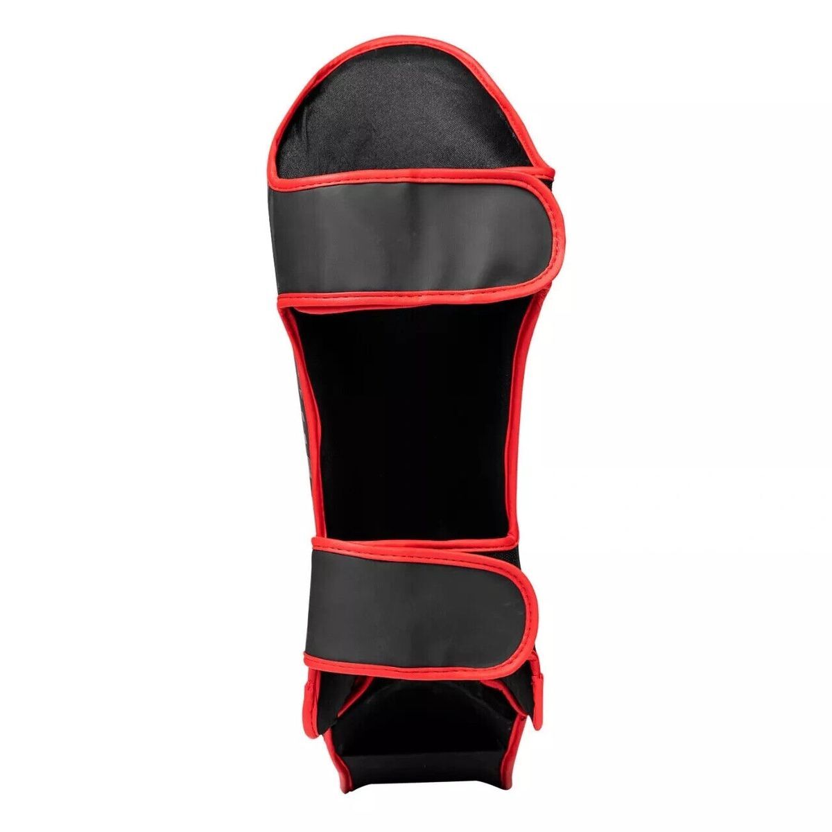 Armored Shin Instep Guards for Boxing & MMA Black/Red