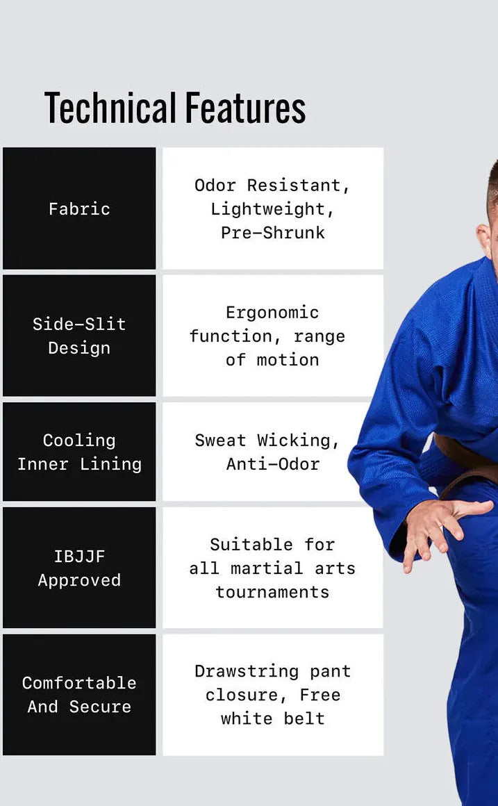 Essential Brazilian Jiu Jitsu Gi Blue