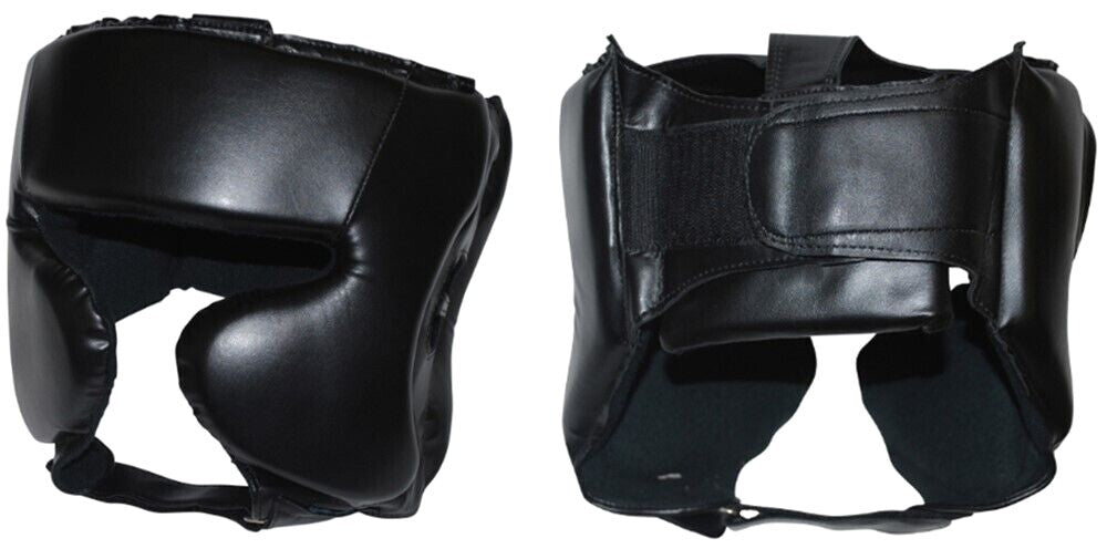 Boxing Head Guard for Kickboxing Training Black