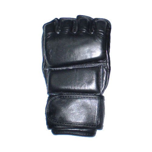 Guantes de MMA Pro-Style para competición en piel auténtica negra 