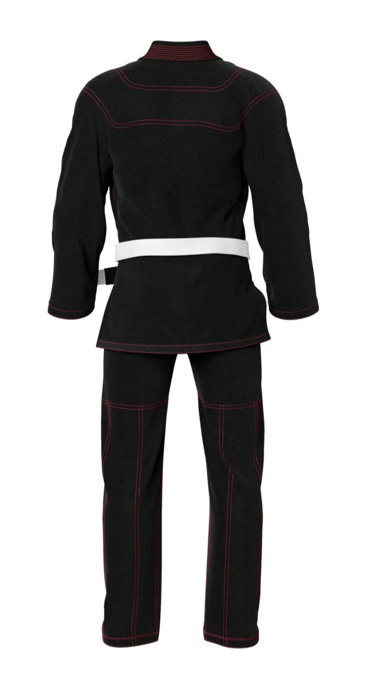 Gi de Jiu Jitsu Brasileño Premium Negro/Rojo 