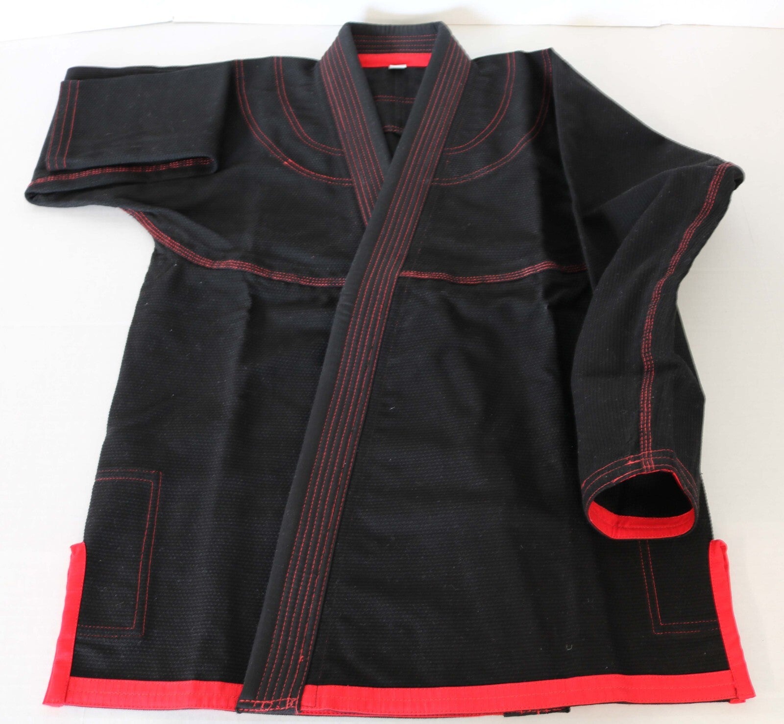 Gi de Jiu Jitsu Brasileño Premium Negro/Rojo 