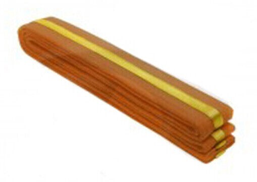 Double Wrap Gold Striped Karate/Taekwondo Belts