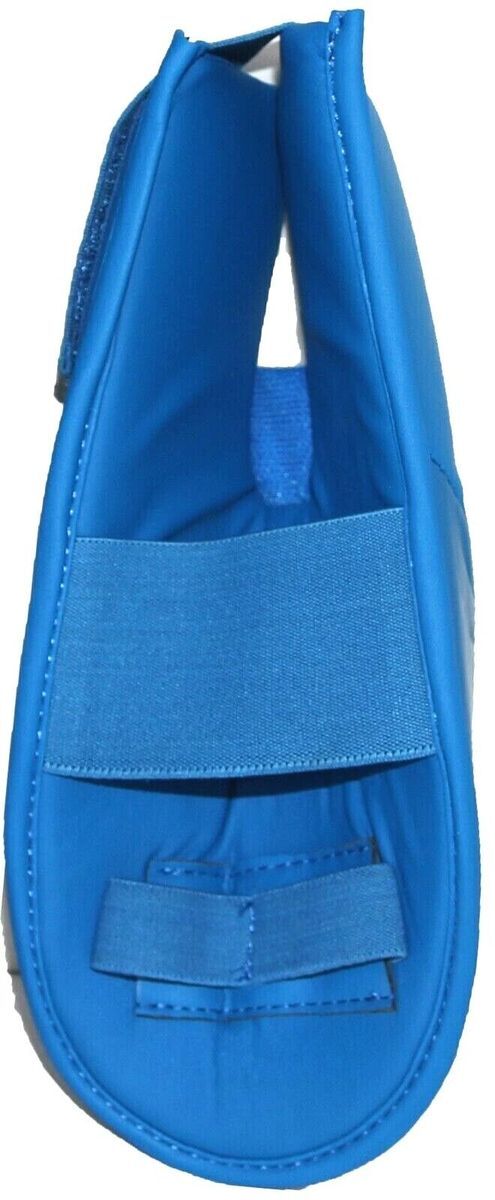 Karate Shin Instep Guards with Detachable Feet Blue