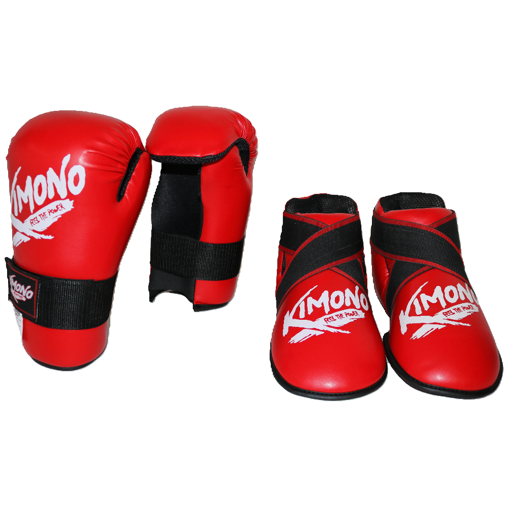 Conjunto de equipo de combate de karate de semicontacto tipo kimono 