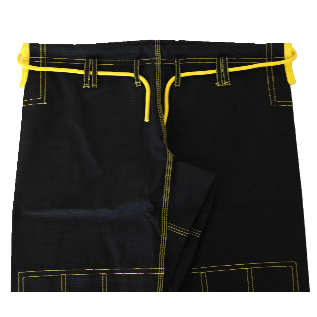 Gi de Jiu Jitsu brasileño premium negro/amarillo 
