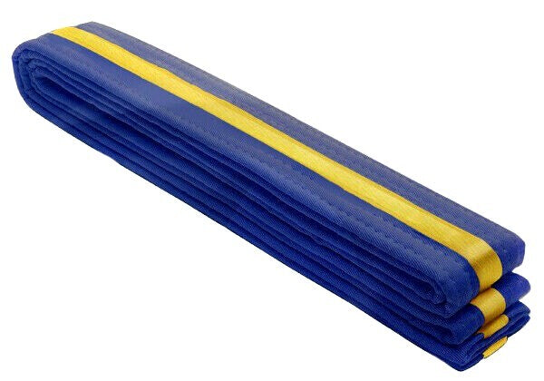 Double Wrap Gold Striped Karate/Taekwondo Belts