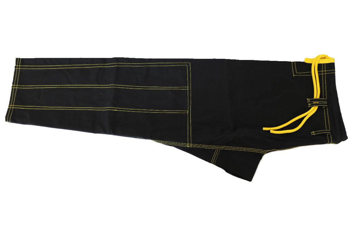 Gi de Jiu Jitsu brasileño premium negro/amarillo 