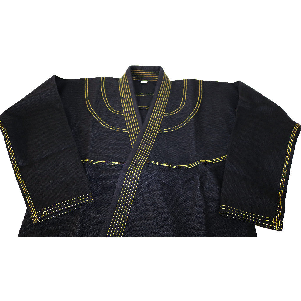 Gi de Jiu Jitsu brasileño premium negro/amarillo 