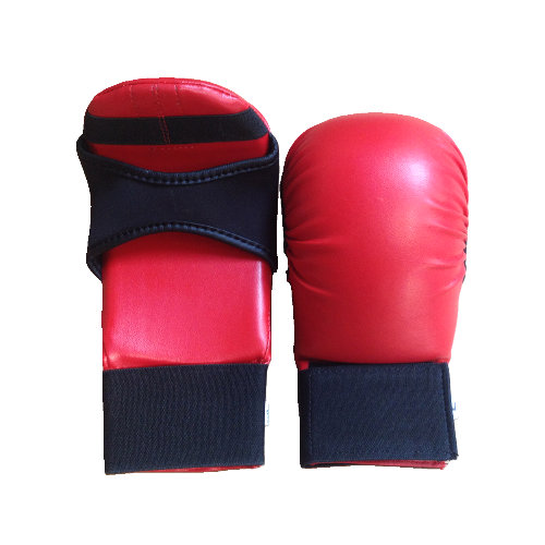 Guantes y mitones de sparring de karate de primer nivel 