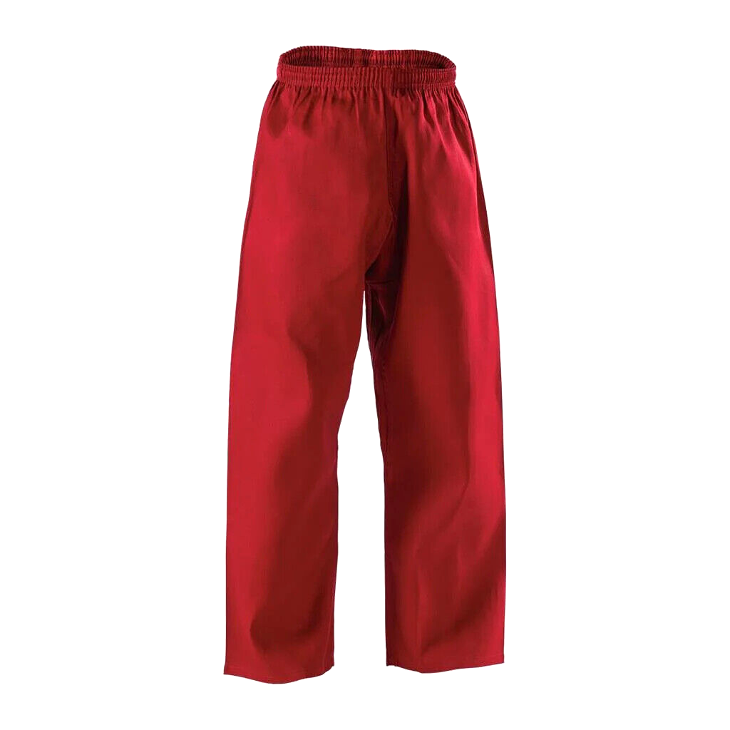 Lightweight 8oz Karate Uniforms White/Black/Red
