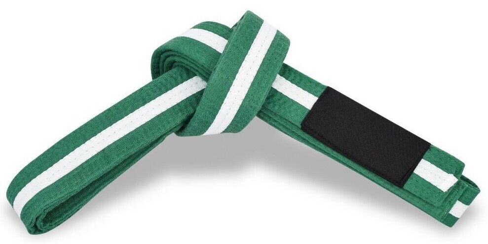 Cinturones premium de Jiu Jitsu brasileño para deportes marciales, lisos y a rayas - Envío gratuito 