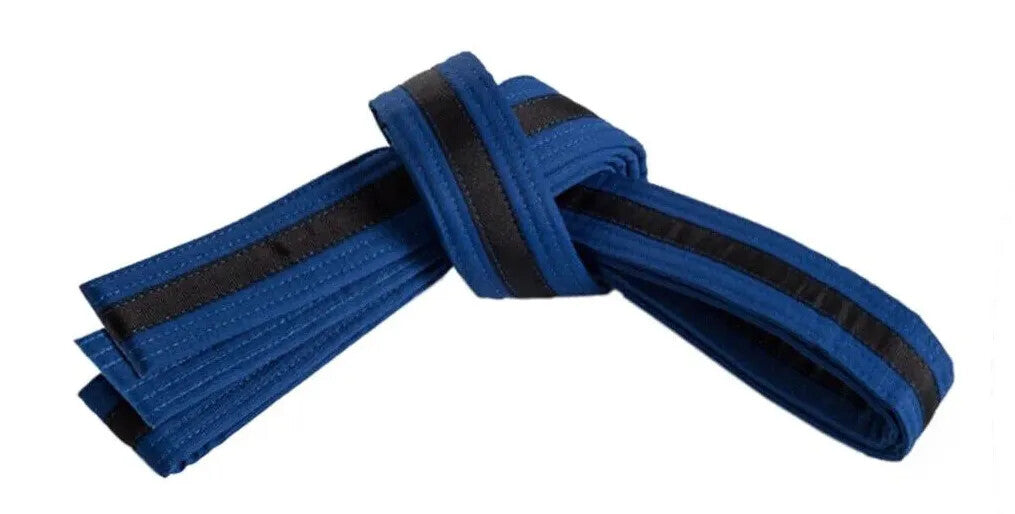 Cinturones de karate, taekwondo y judo de doble capa a rayas para deportes marciales - Envío gratuito