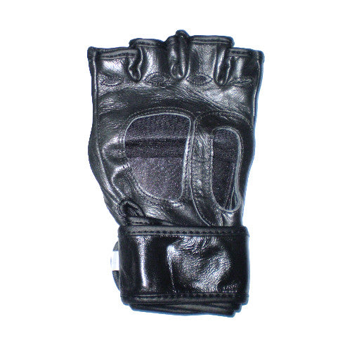 Guantes de MMA Pro-Style para competición en piel auténtica negra 