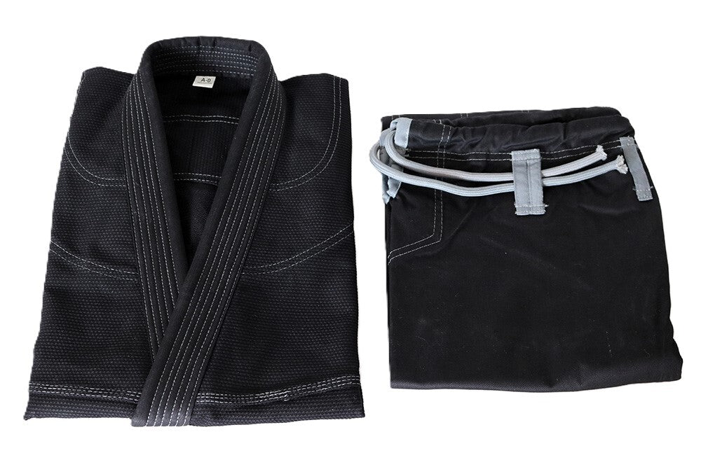 Gi de Jiu Jitsu Brasileño Premium Negro/Gris 