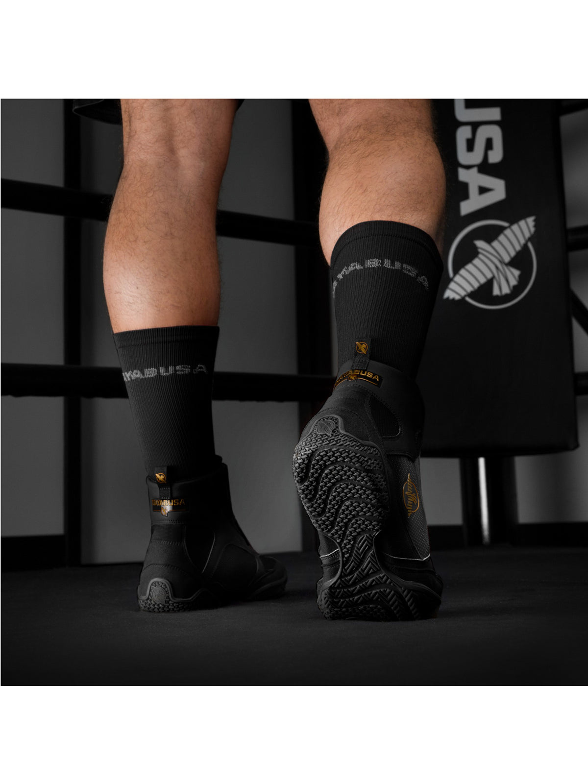 Hayabusa Pro Boxing Shoes, black, image 3
