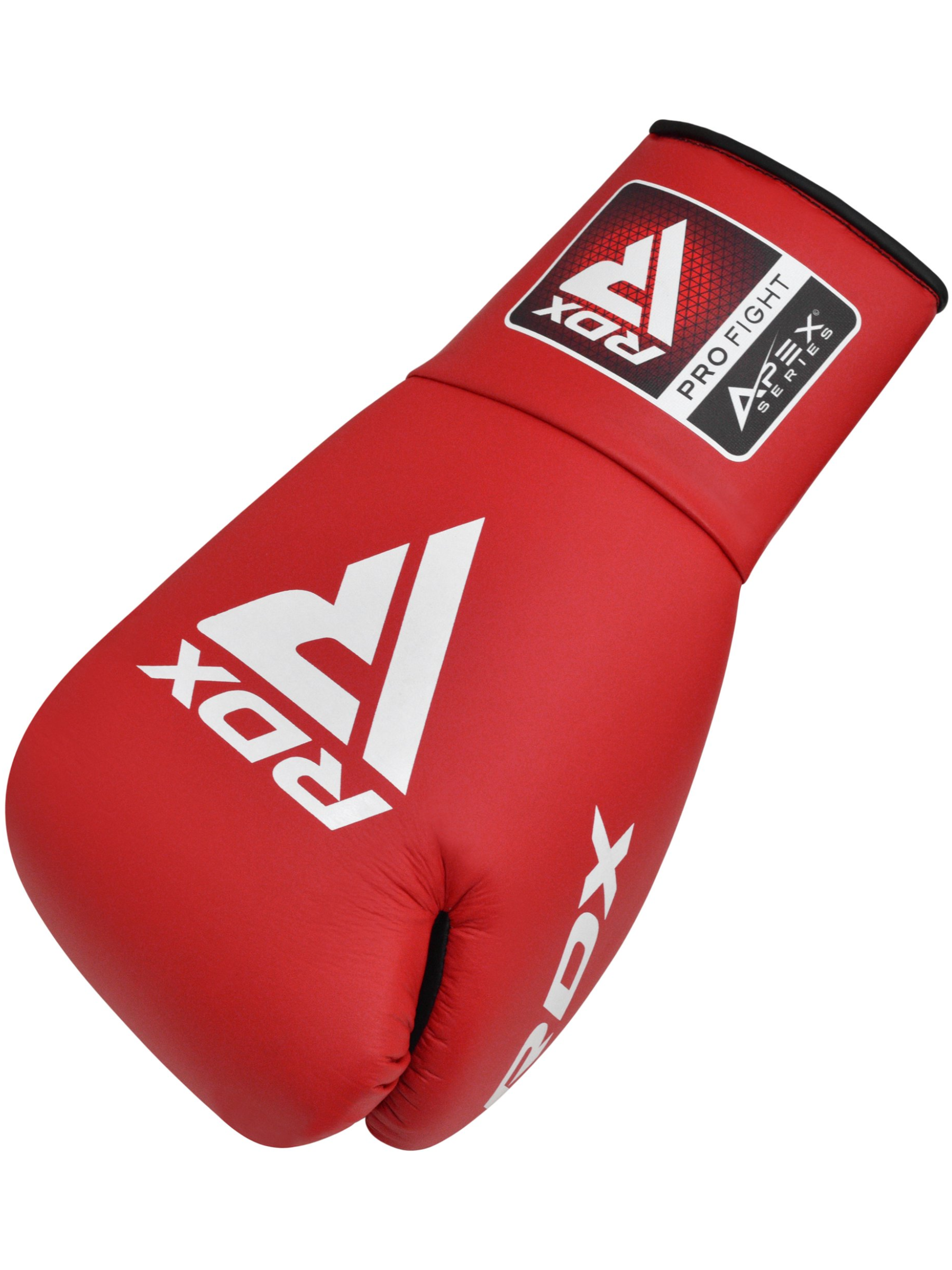 RDX APEX Competition/Fight Lace Up Boxing Gloves Red, Blue