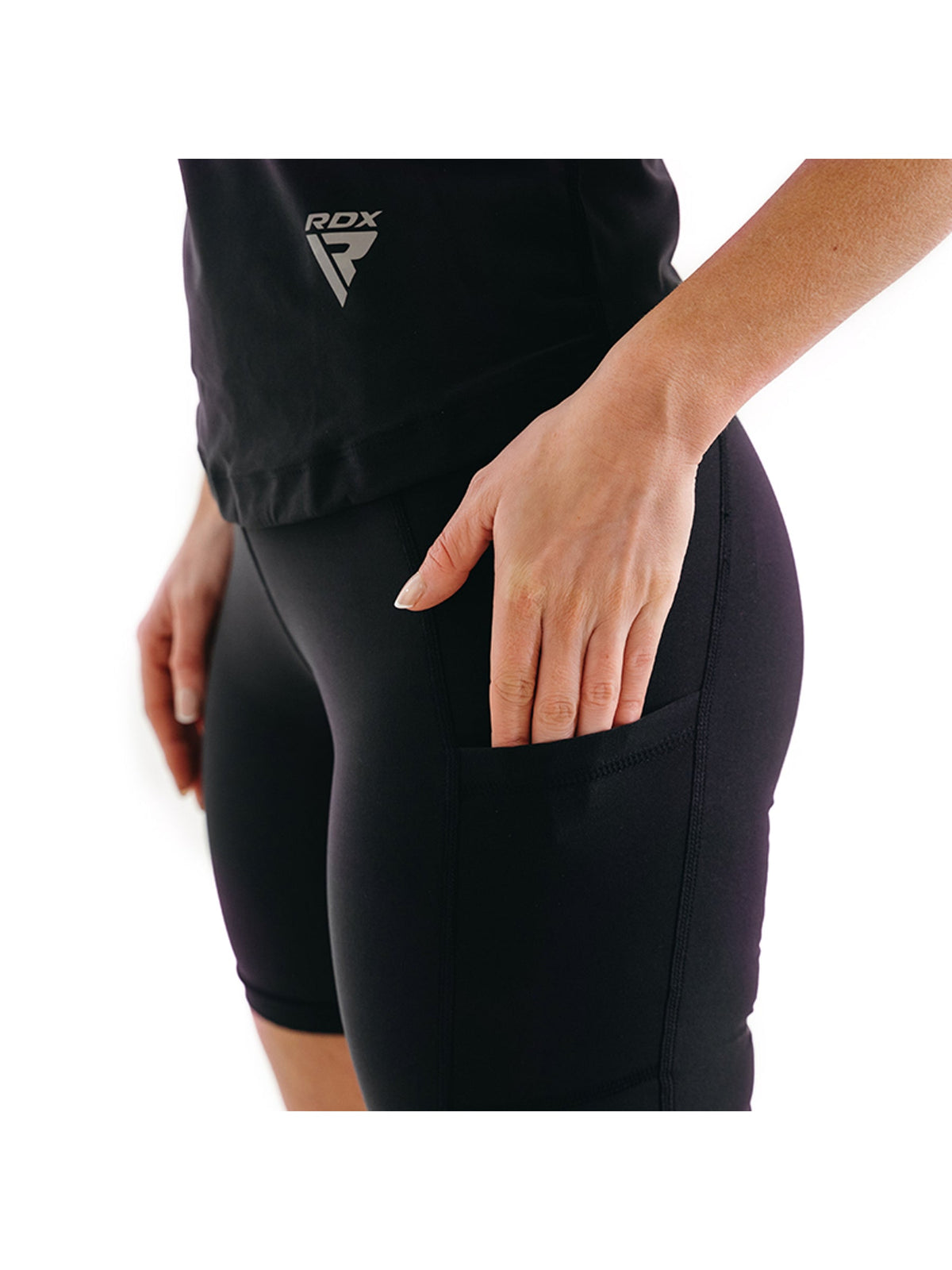 RDX W1 Women Sweat Shorts - Black