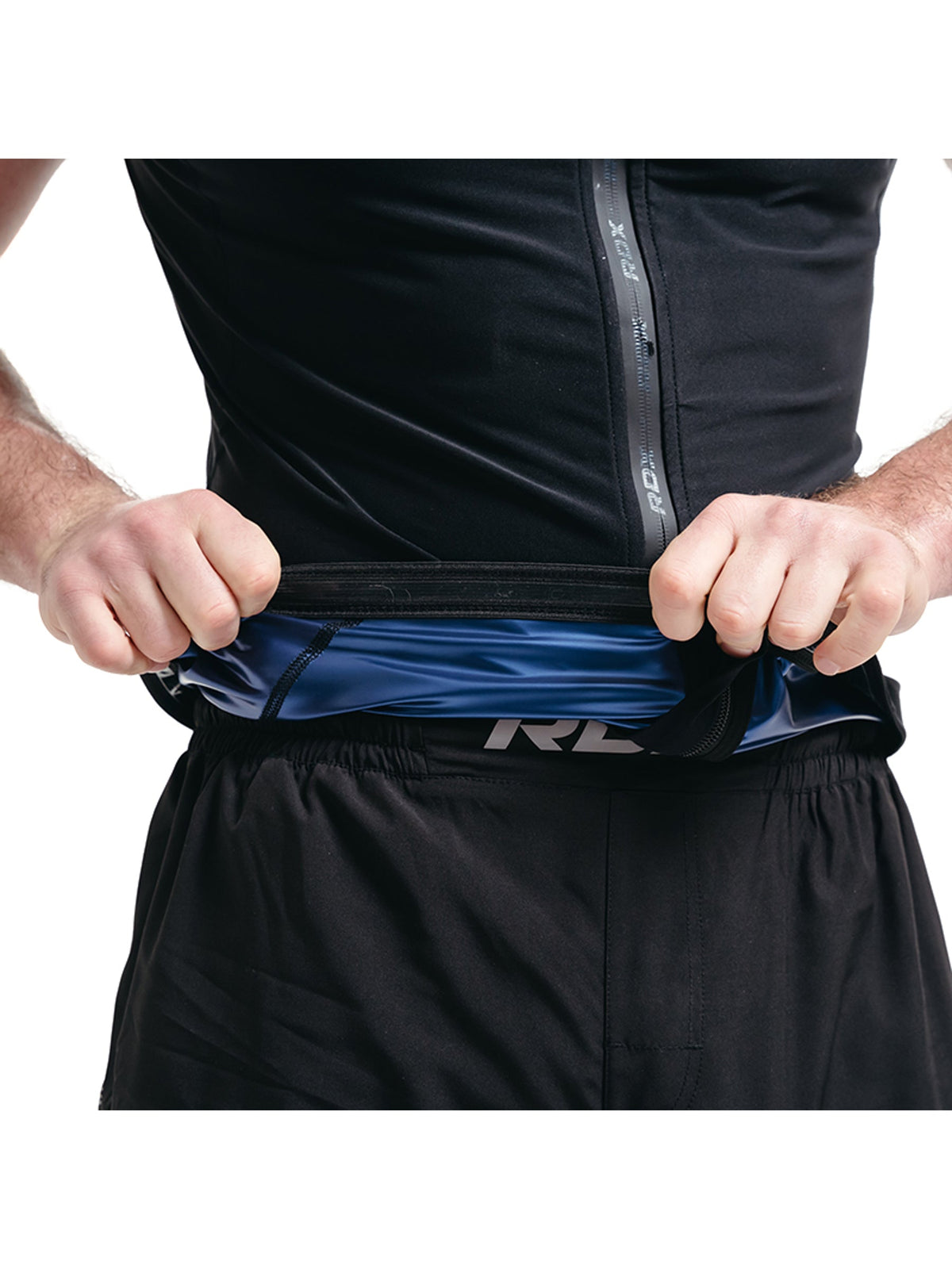 RDX Zippered Men Sweat Vest M2 - Black