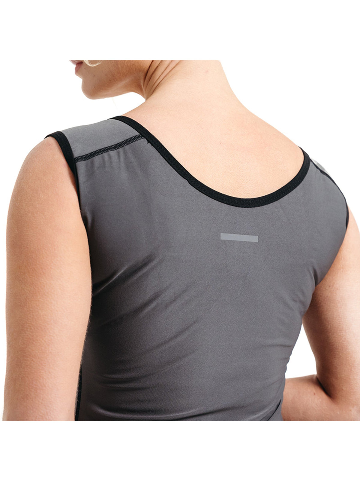 RDX W2 Women Sweat Vest With Zipper - Grey
