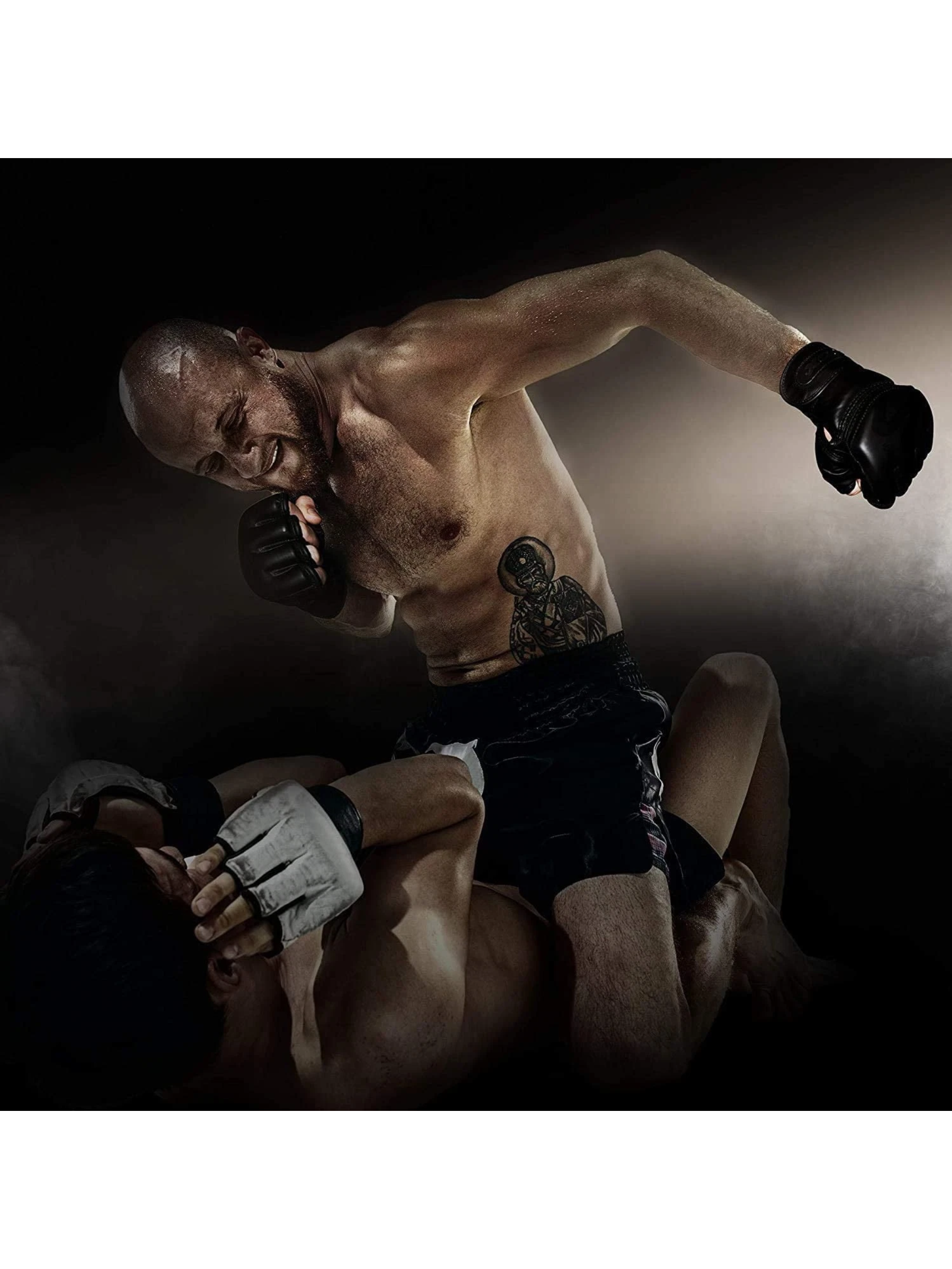 RDX F15 Noir MMA Training Gloves Black