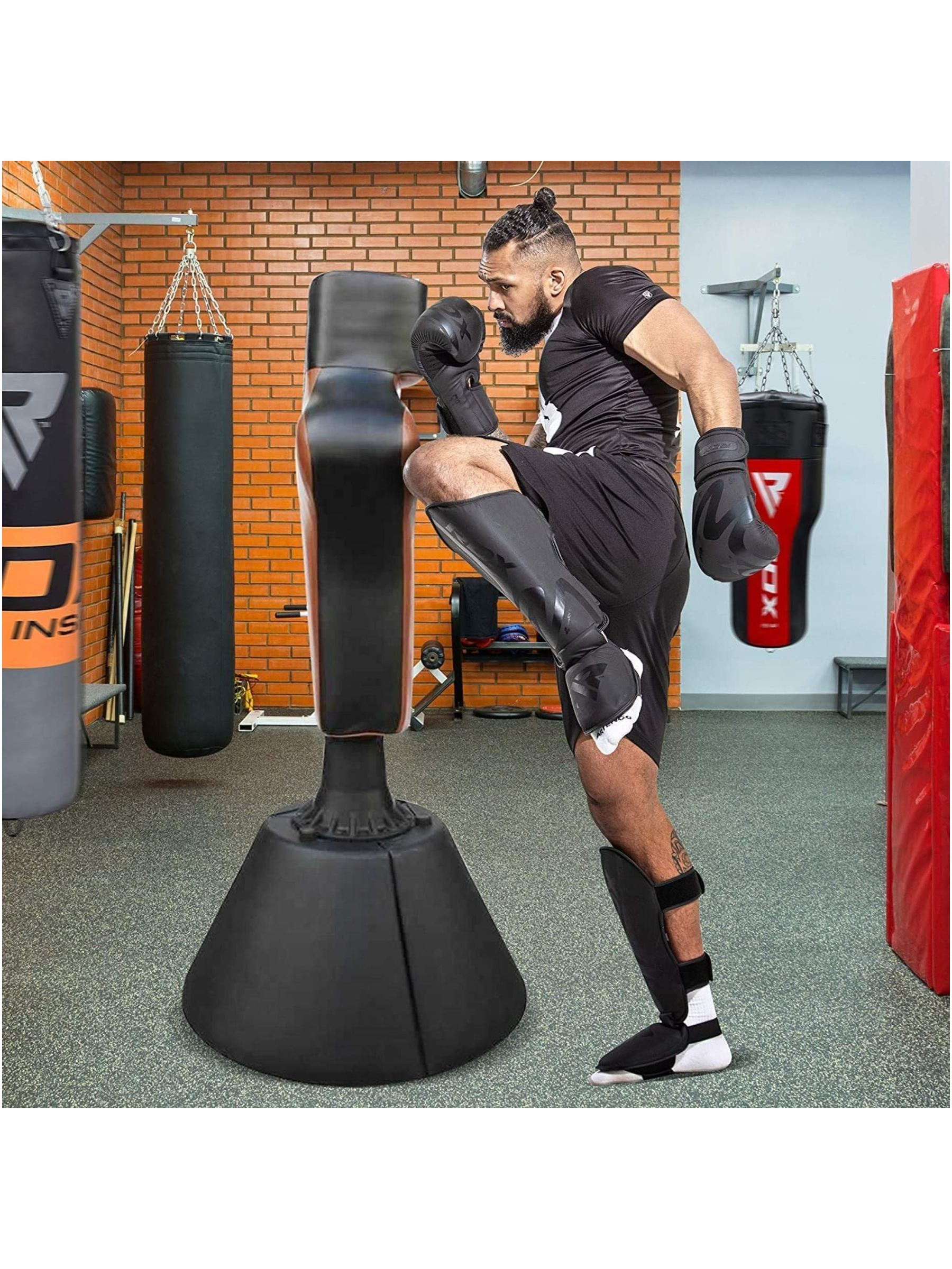 RDX T15 Noir Shin Instep Guards Black