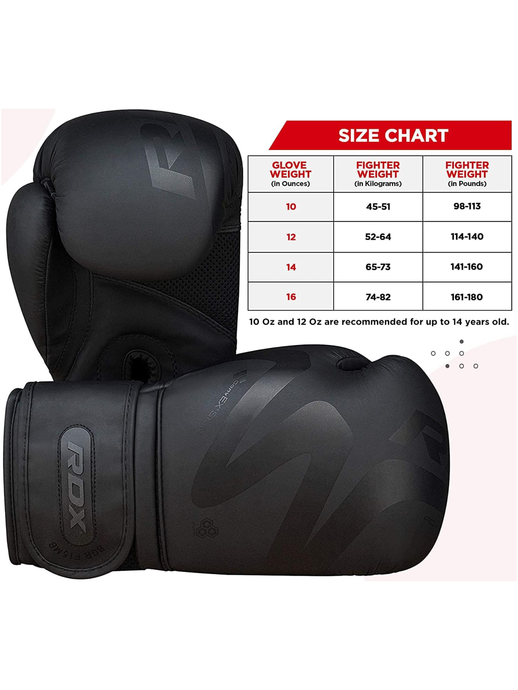 RDX F15 Noir Boxing Gloves