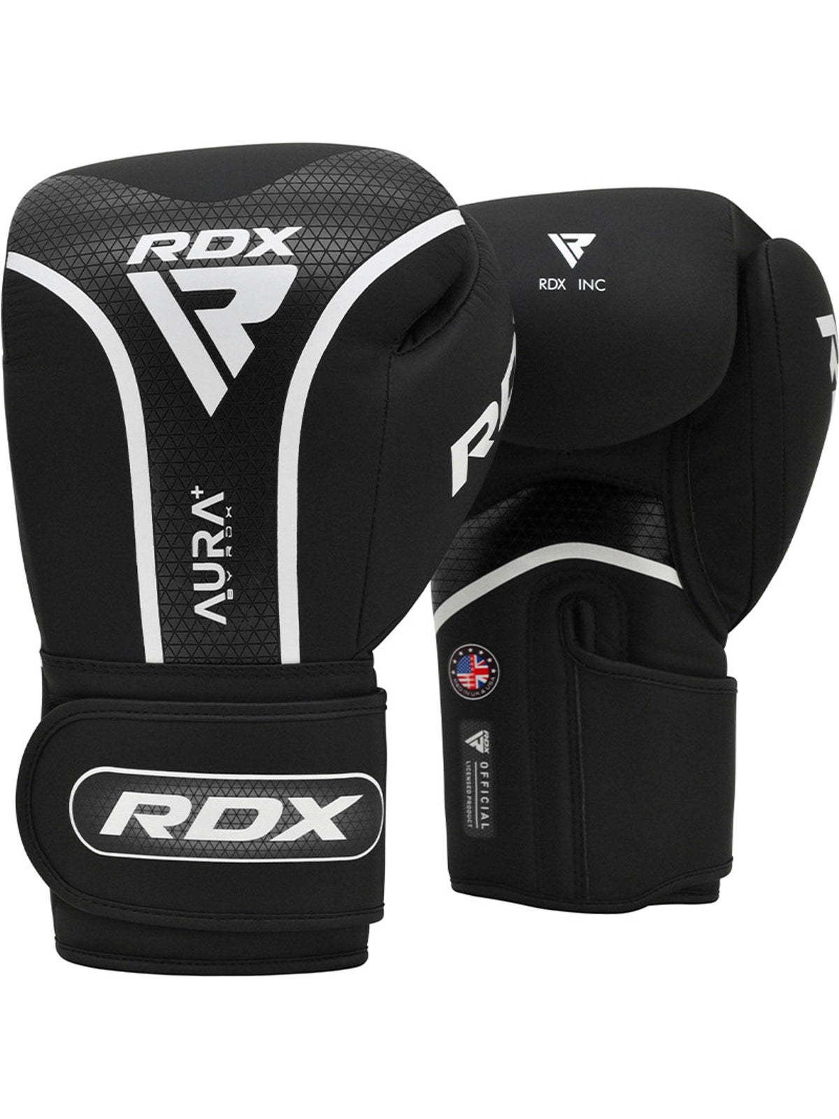 RDX Aura Plus T-17 Boxing Gloves - Black
