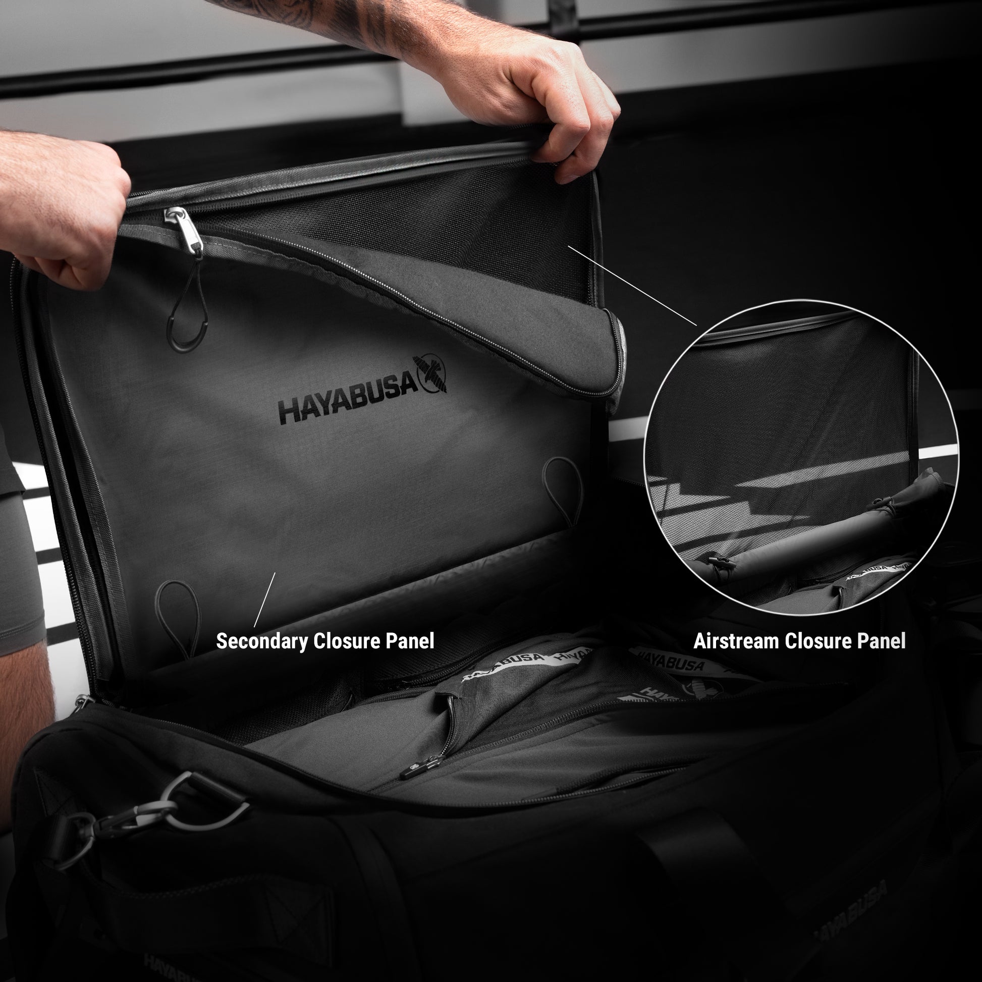 Hayabusa Jiu-Jitsu Ranked Duffle Strap – Strap Feature 2