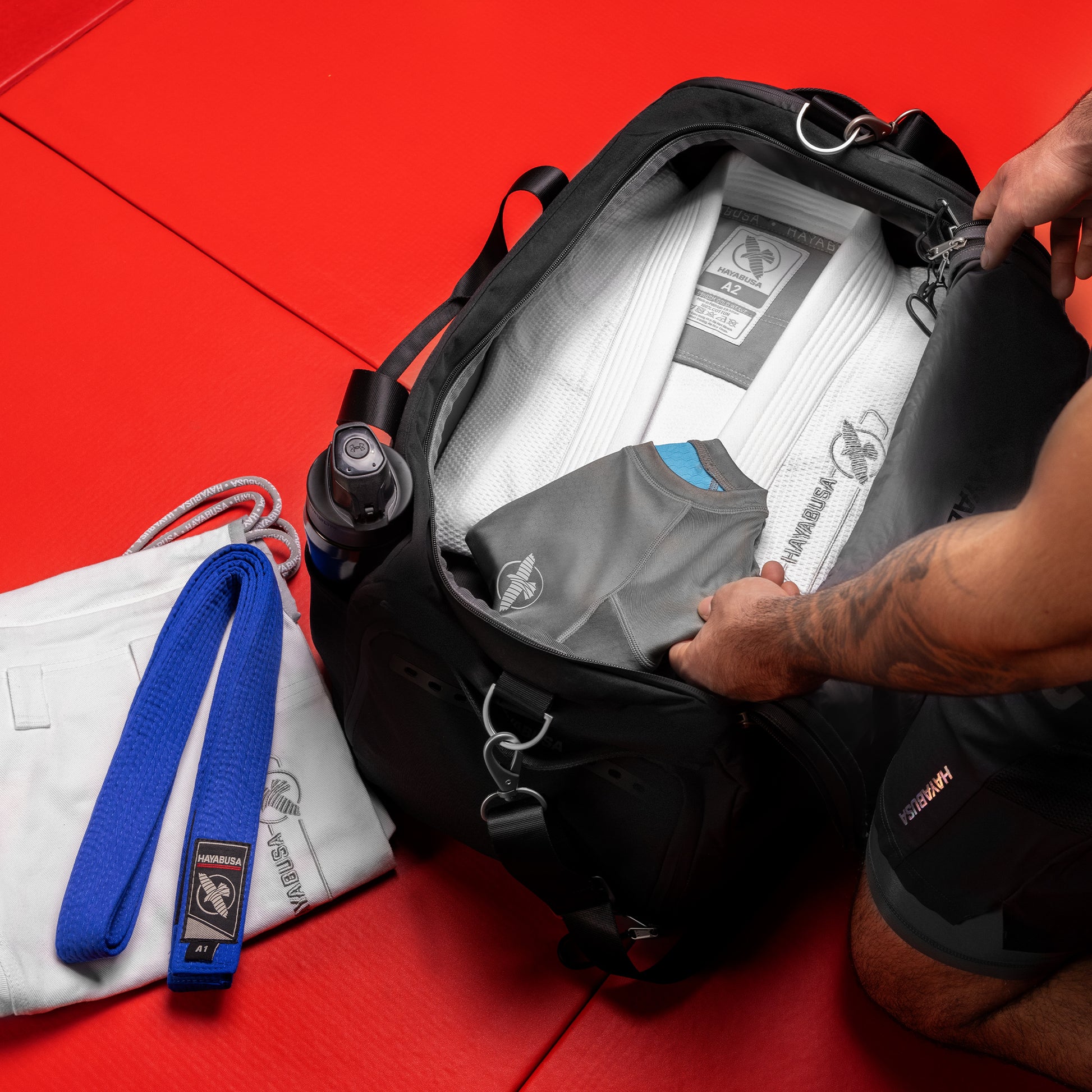 Hayabusa Jiu-Jitsu Ranked Duffle Strap – Lifestyle 2