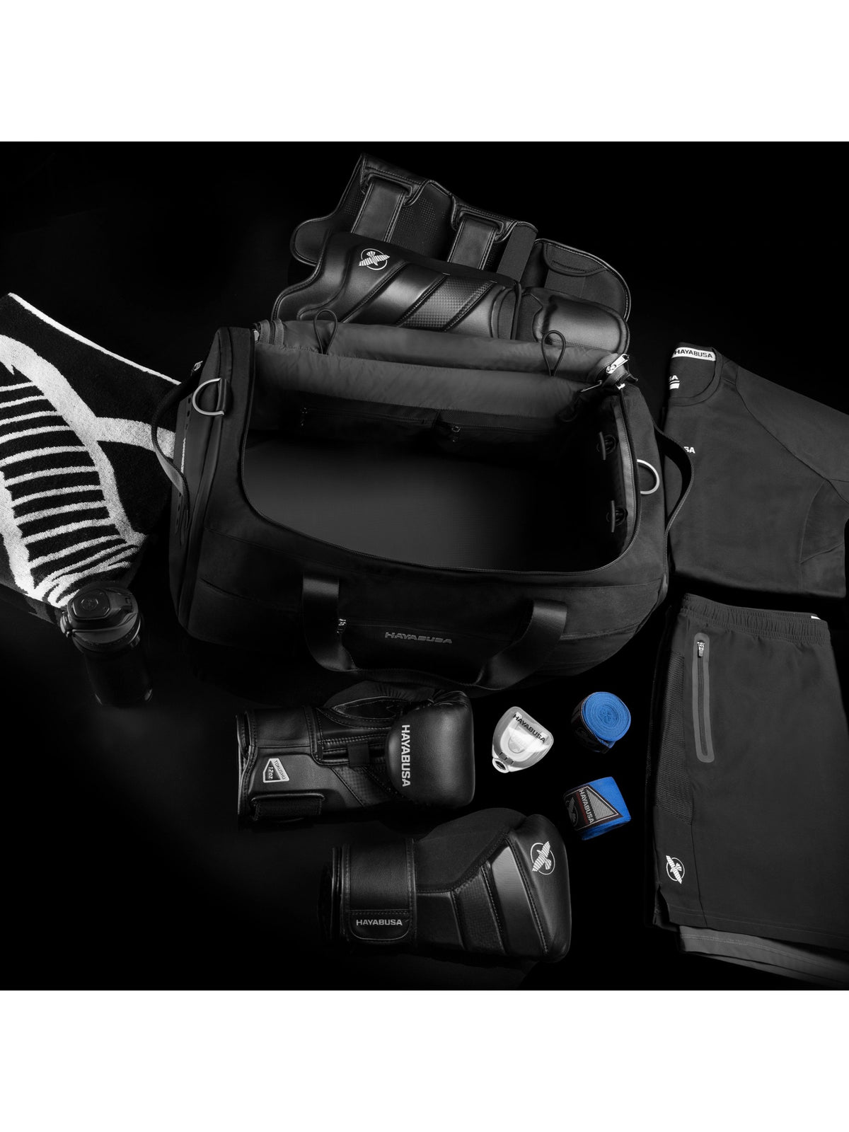 Hayabusa Airstream Athletic Duffle Bag, black, image 6