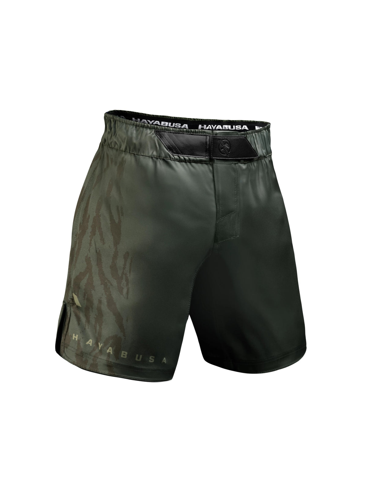 Hayabusa Men's Apex 3/4 Thigh Fight Shorts, recon green, main image