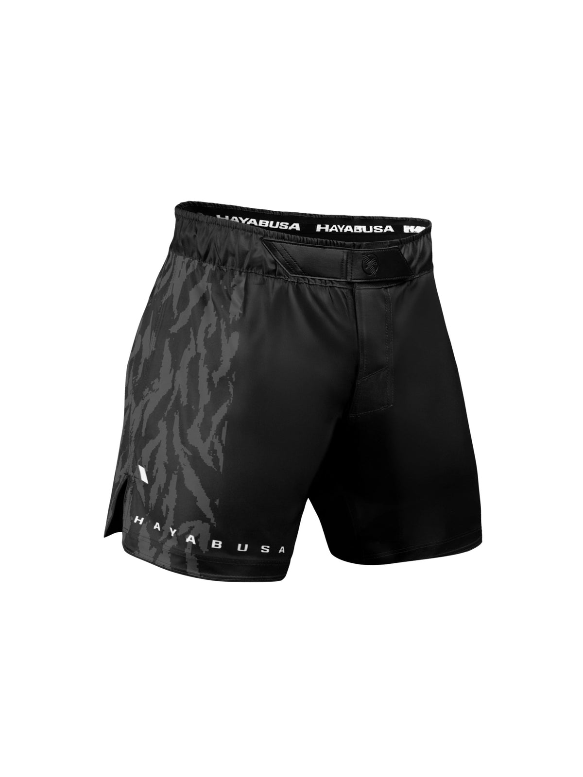 Hayabusa Men's Apex Mid-Thigh Fight Shorts, carbon black, main image