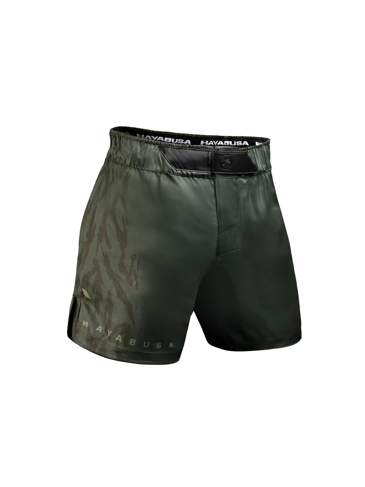 Hayabusa Men's Apex Mid-Thigh Fight Shorts, recon green, main image