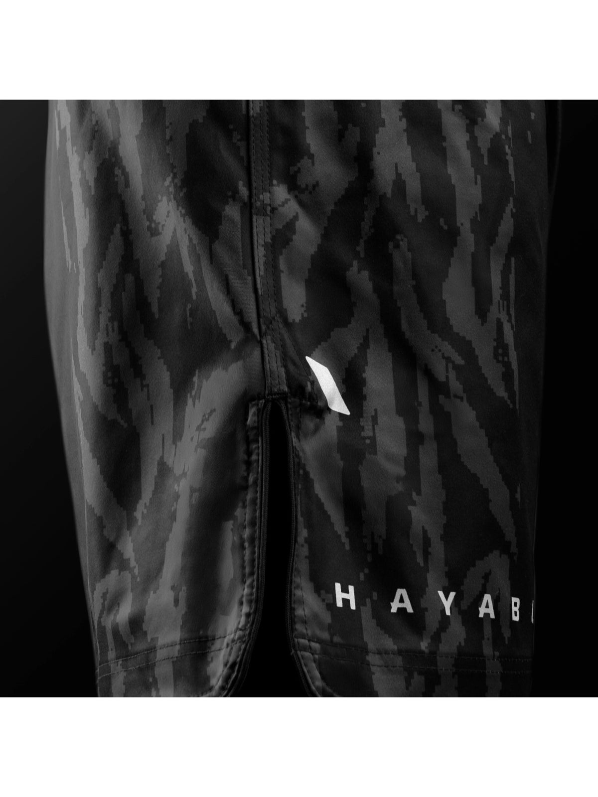Hayabusa Men's Apex Mid-Thigh Fight Shorts, carbon black, image 4