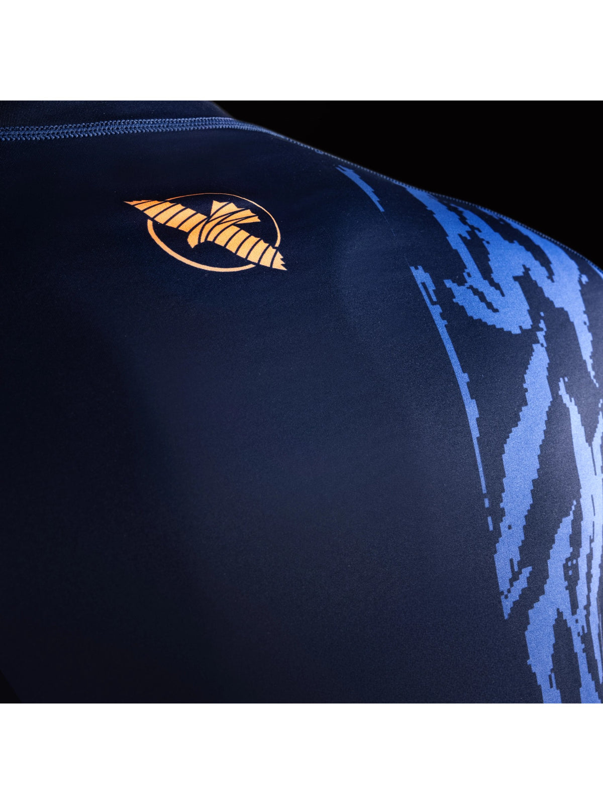 Hayabusa Men's Apex Short Sleeve Rash Guard, dusk blue, image 3