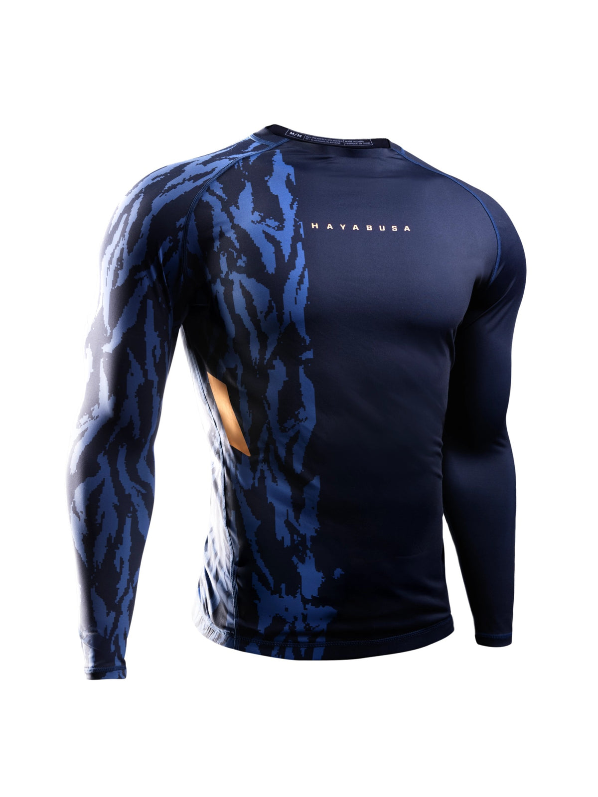 Hayabusa Men's Apex Long Sleeve Rash Guard, dusk blue, main image