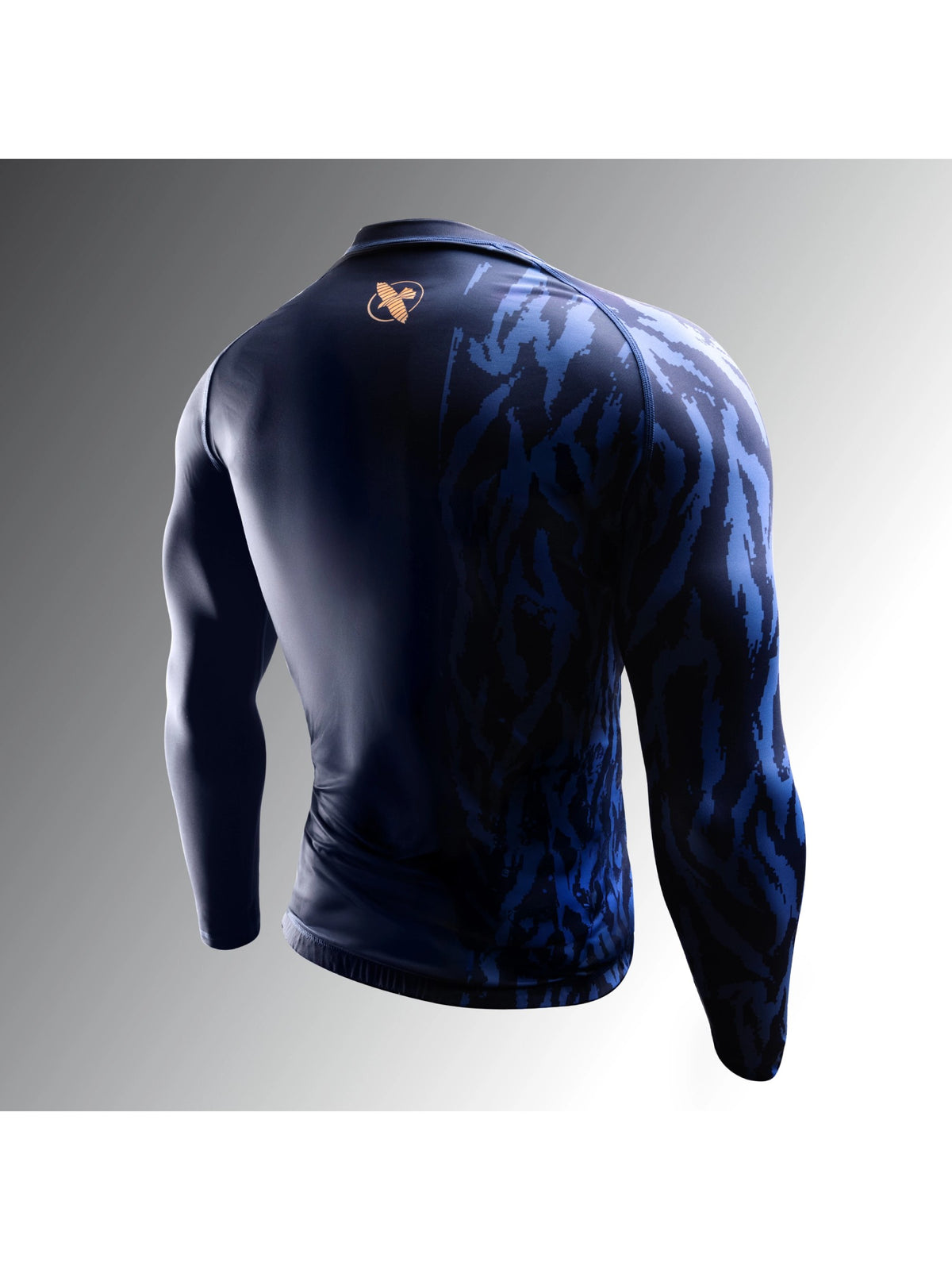 Hayabusa Men's Apex Long Sleeve Rash Guard, dusk blue, image 2