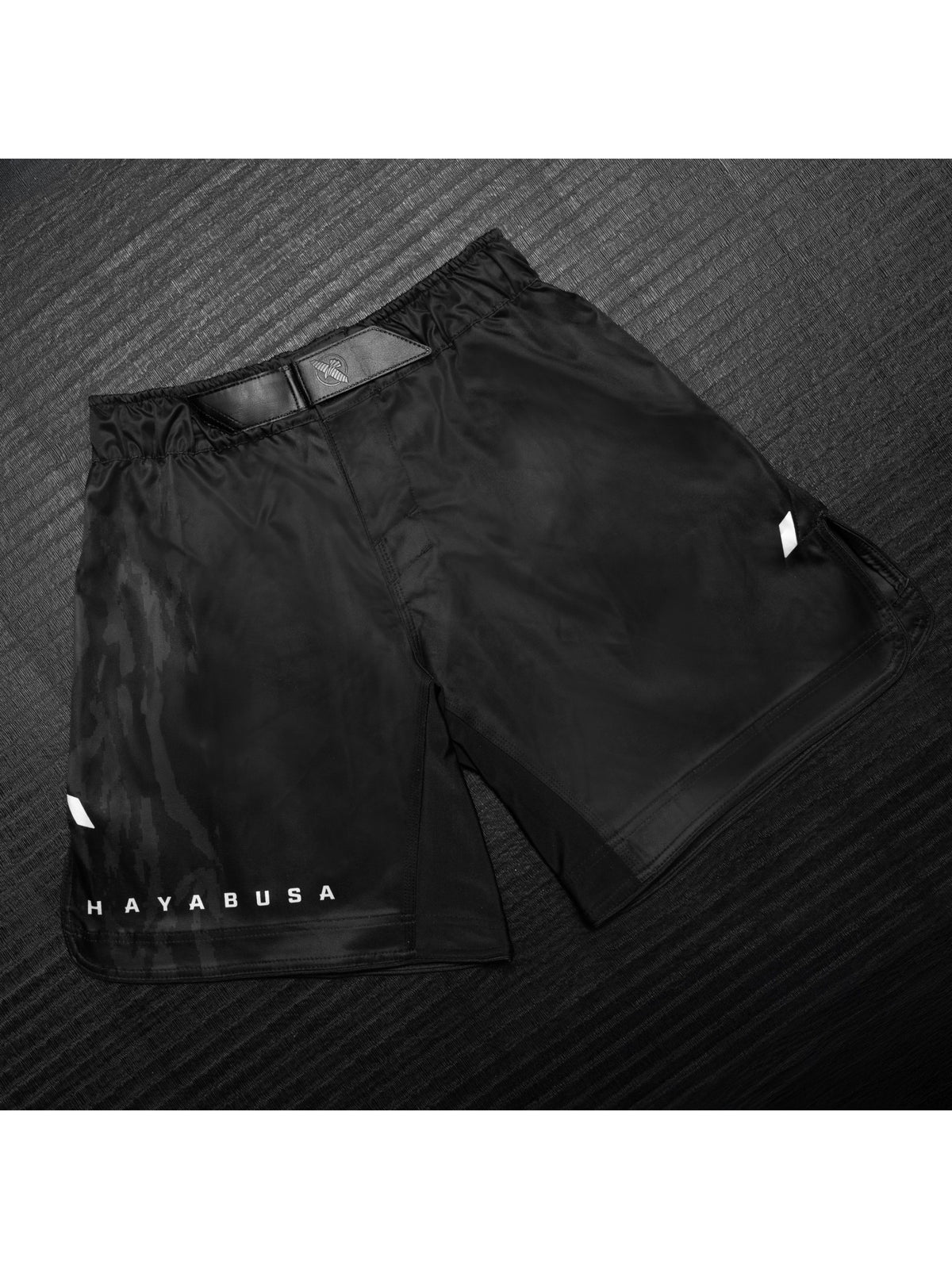 Hayabusa Men's Apex 3/4 Thigh Fight Shorts, carbon black, image 7