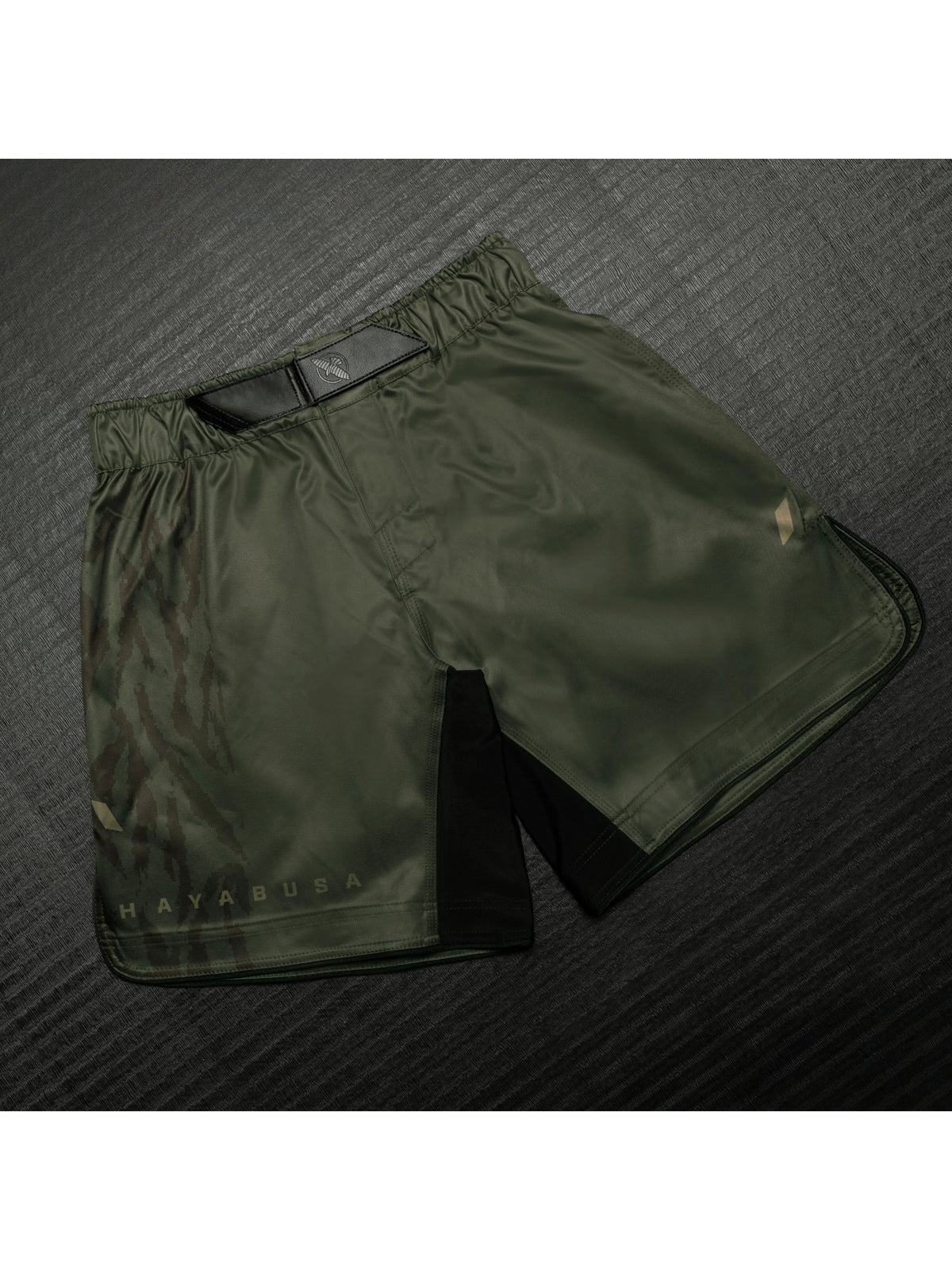 Hayabusa Men's Apex 3/4 Thigh Fight Shorts, recon green, image 7