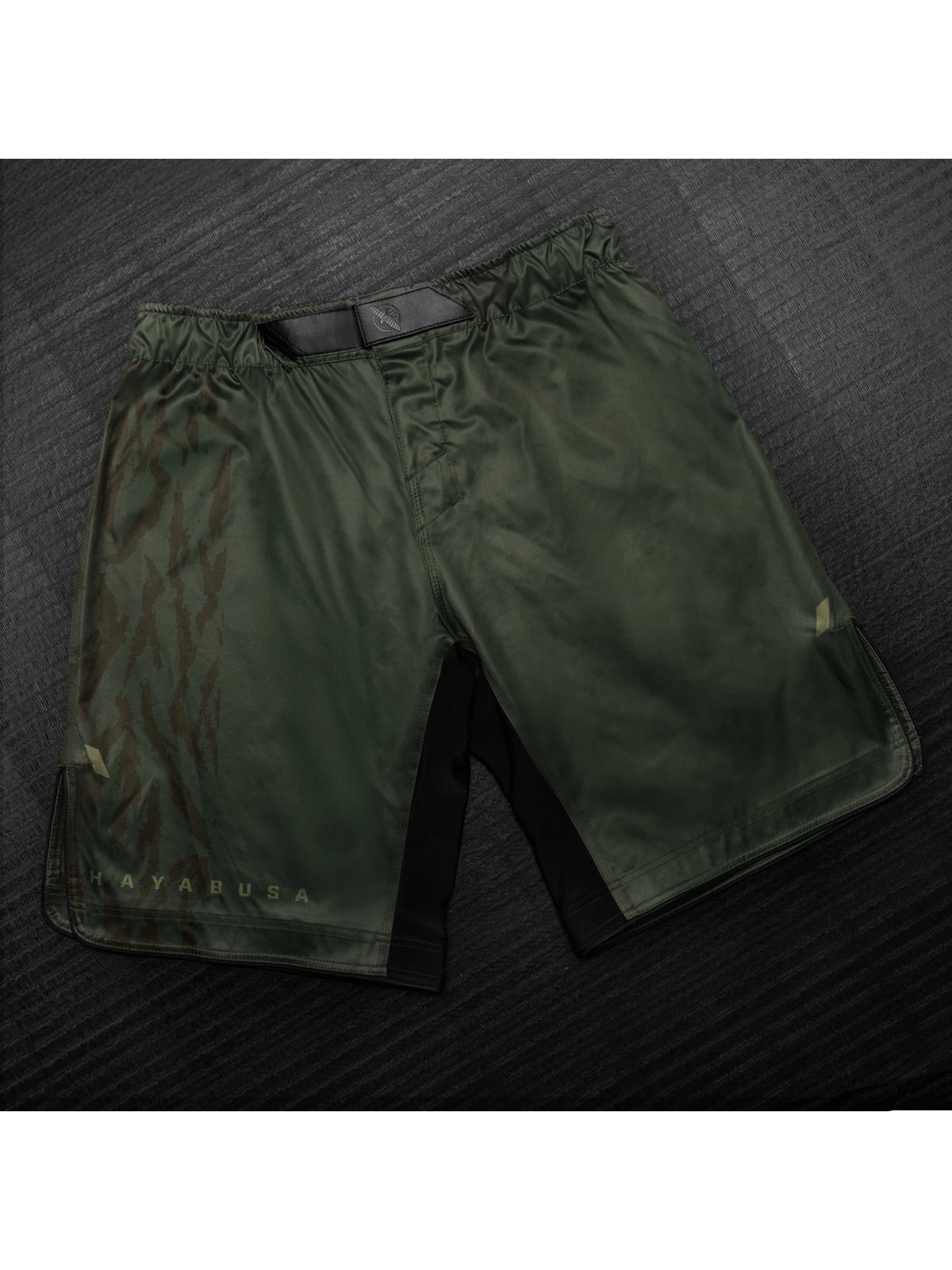 Hayabusa Men's Apex Full-Length Fight Shorts, recon green, image 7