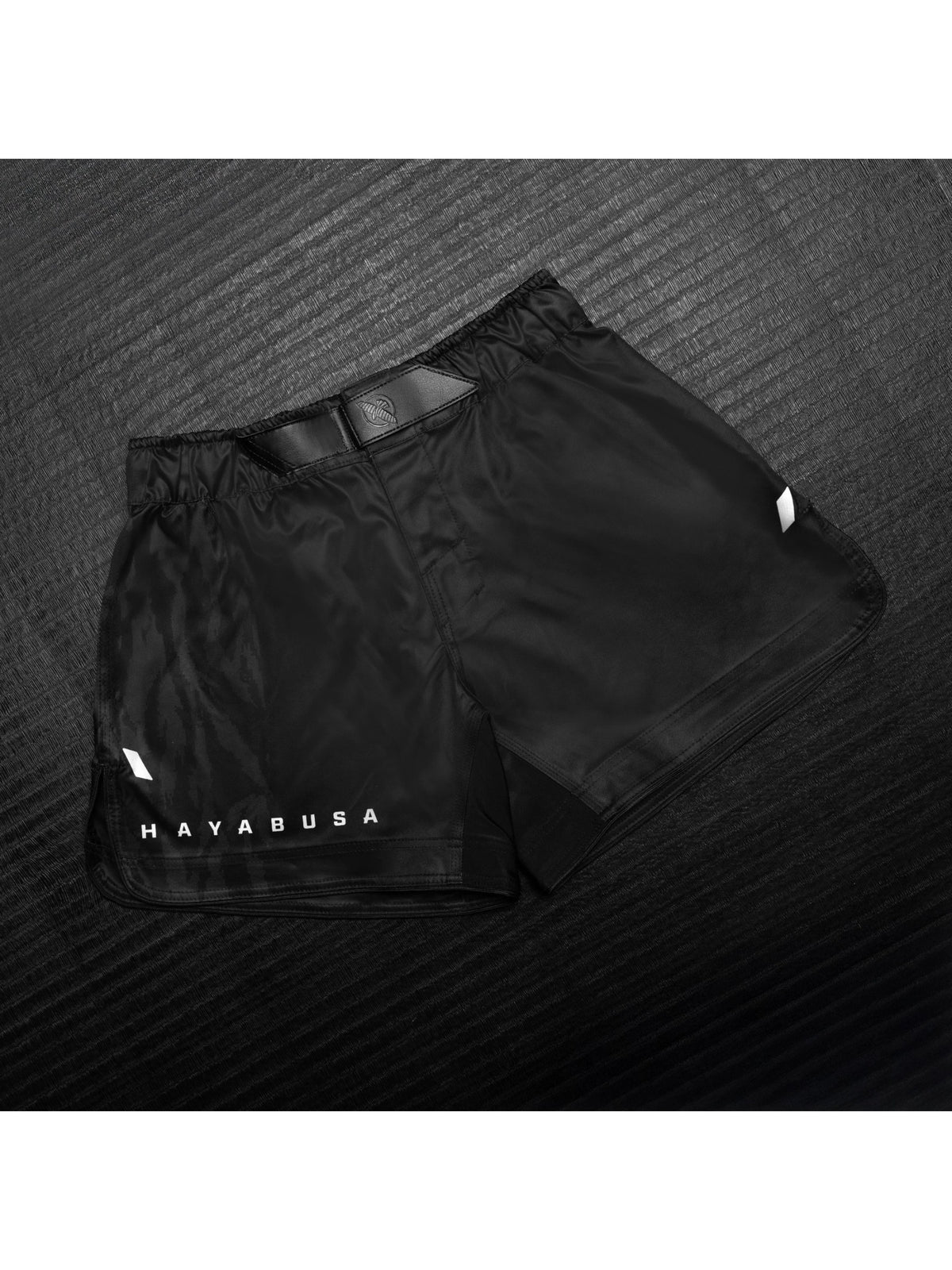 Hayabusa Men's Apex Mid-Thigh Fight Shorts, carbon black, image 7