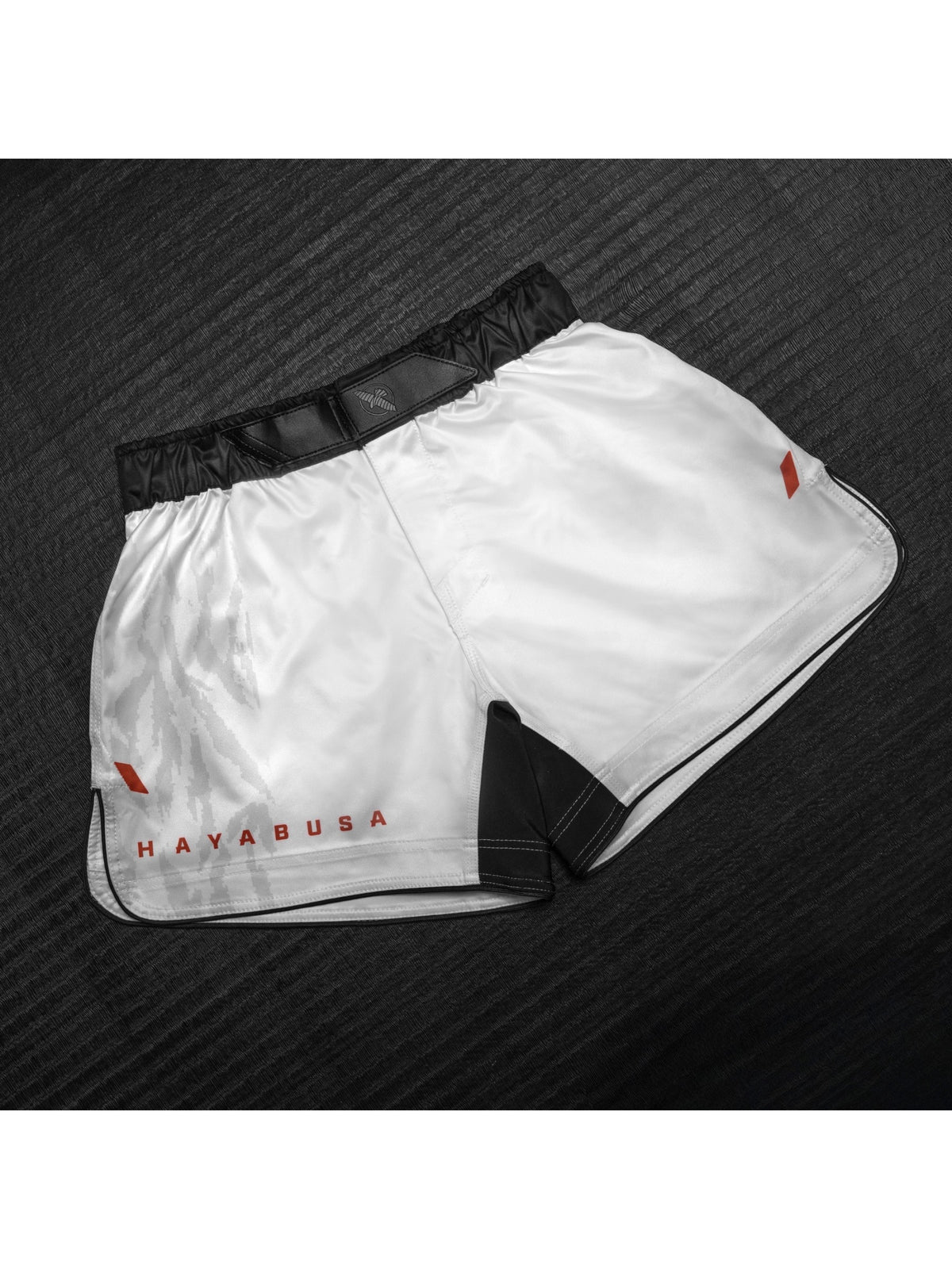 Hayabusa Men's Apex Mid-Thigh Fight Shorts, ash white, image 7