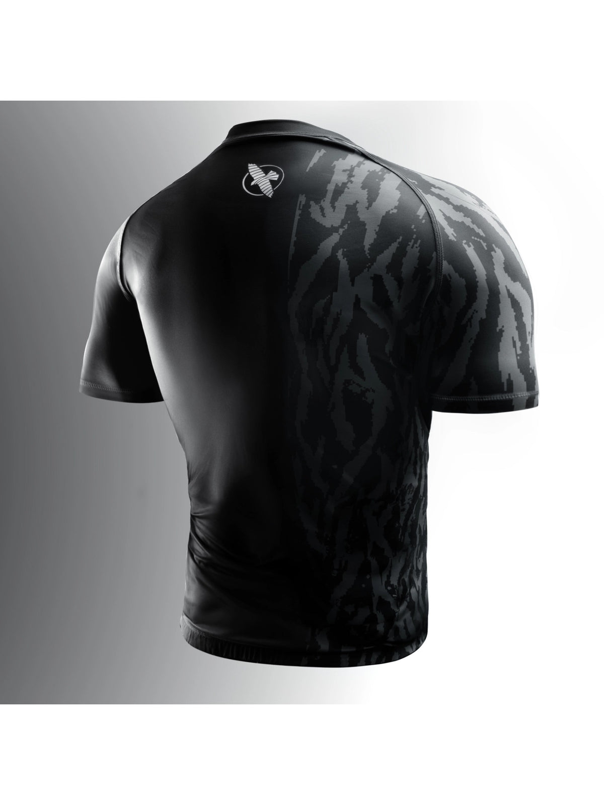Hayabusa Men's Apex Short Sleeve Rash Guard, carbon black, image 2